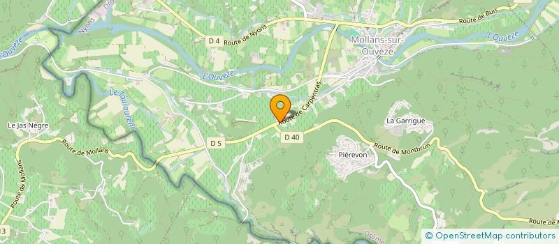 localisation de l'entreprise SCI DES PLATANES  MOLLANS-SUR-OUVEZE