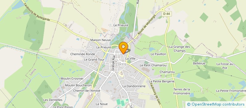 localisation de l'entreprise SCI DES PLATANES à LORRIS