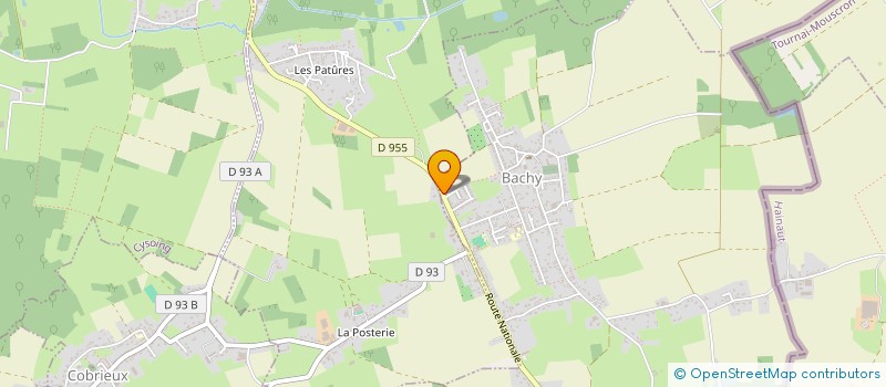 localisation de l'entreprise SCI DES PLATANES  BACHY