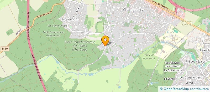 localisation de l'entreprise SCI DES PLATANES  CHAMBOURCY