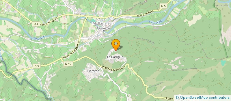 localisation de l'entreprise SCI DES PLATANES  MOLLANS-SUR-OUVEZE