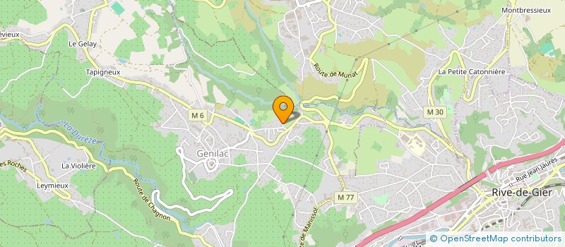 localisation de l'entreprise SCI DES PLATANES  GENILAC