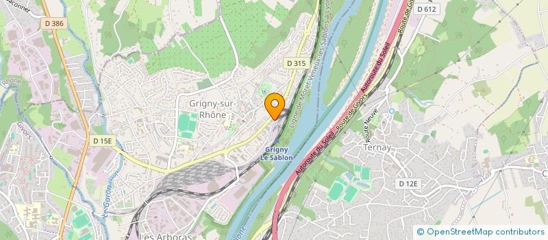 localisation de l'entreprise SCI DES PLATANES  GRIGNY