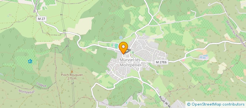 localisation de l'entreprise SCI DES PLATANES  MURVIEL-LES-MONTPELLIER