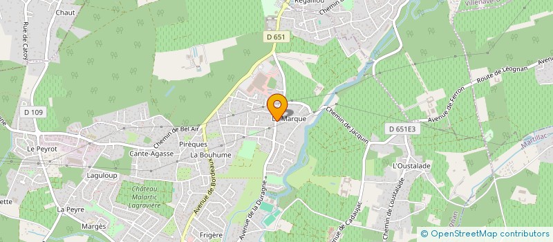 localisation de l'entreprise SCI DES PLATANES LAMARQUE  LEOGNAN