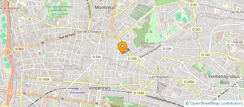 localisation de l'entreprise SCI DES PLATRIERES à MONTREUIL