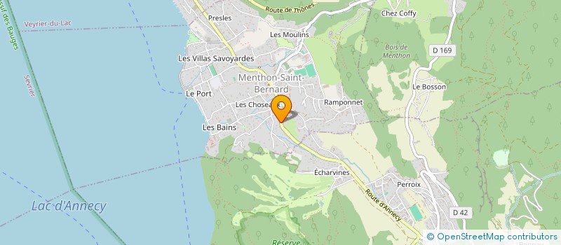 localisation de l'entreprise SCI DES PLATTIERES  MENTHON-SAINT-BERNARD