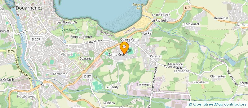 localisation de l'entreprise SCI DES PLOMARC'H  DOUARNENEZ