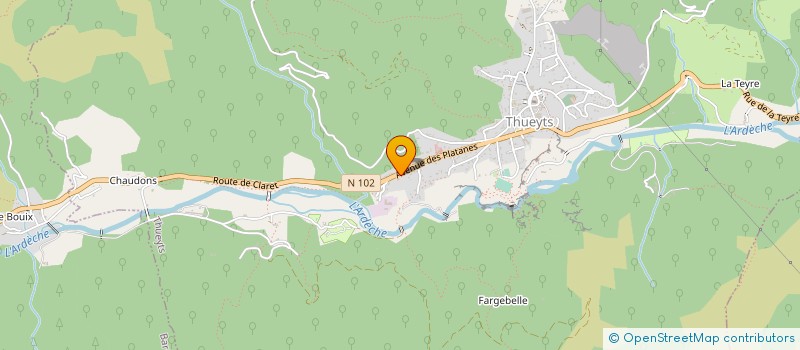 localisation de l'entreprise SCI DES PLOTS  THUEYTS