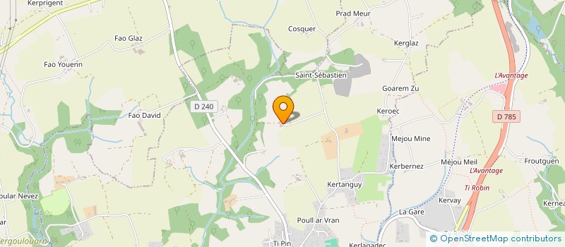 localisation de l'entreprise SCI DES PLUVIERS  QUIMPER