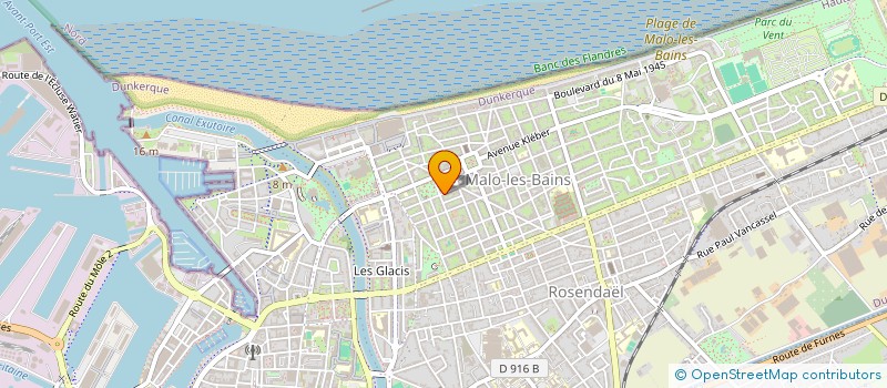 localisation de l'entreprise SCI DES POILUS à DUNKERQUE