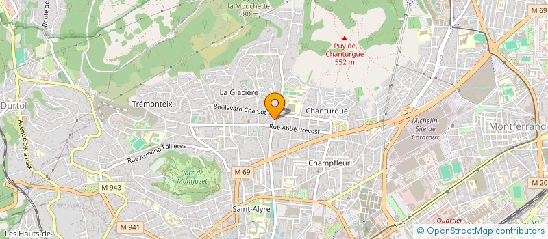 localisation de l'entreprise SCI DES POIRIERS  CLERMONT-FERRAND