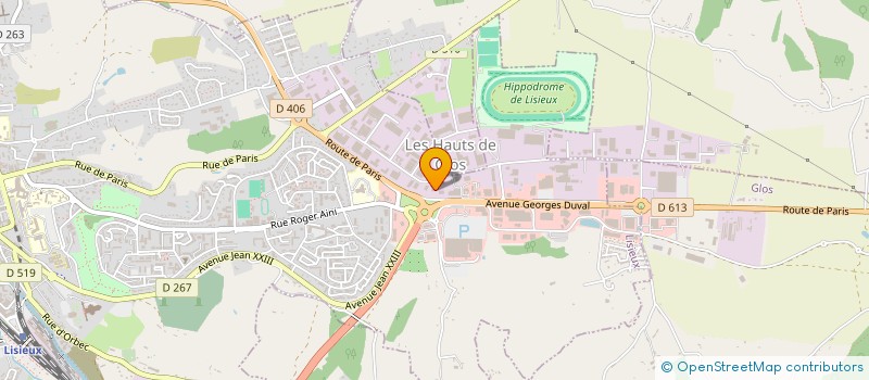 localisation de l'entreprise SCI DES POMMIERS à LISIEUX