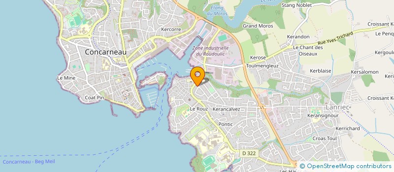 localisation de l'entreprise SCI DES POMMIERS  CONCARNEAU