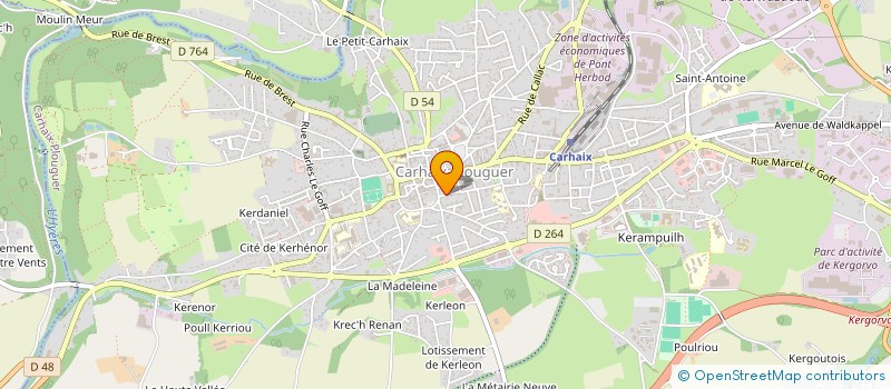 localisation de l'entreprise SCI DES POMMIERS à CARHAIX-PLOUGUER