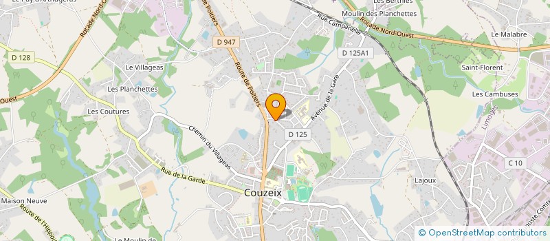localisation de l'entreprise SCI DES POMMIERS à COUZEIX