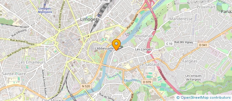 localisation de l'entreprise SCI DES PONTS à LIMOGES