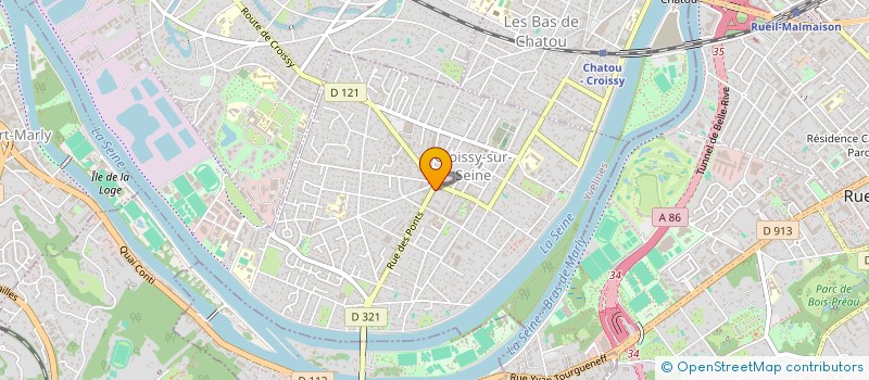 localisation de l'entreprise SCI DES PONTS  CROISSY-SUR-SEINE