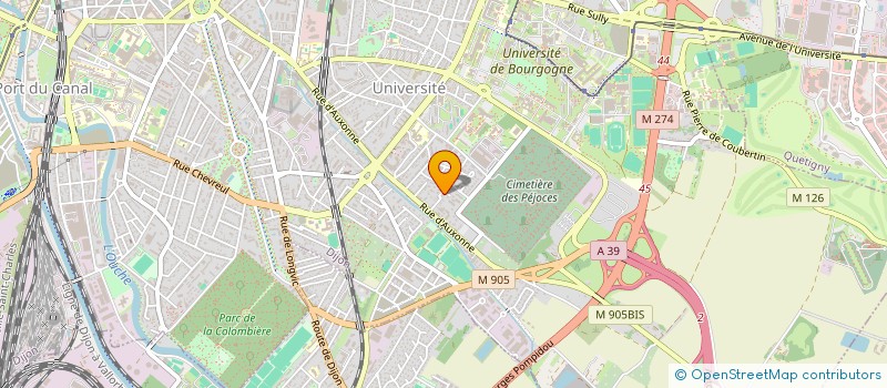localisation de l'entreprise SCI DES POOKIES à DIJON