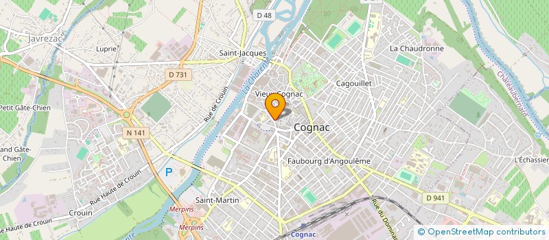 localisation de l'entreprise SCI DES PORCHES à COGNAC