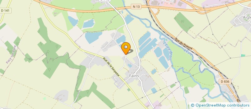 localisation de l'entreprise SCI DES PORTES  FAINS