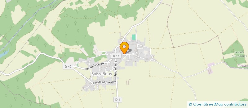 localisation de l'entreprise SCI DES PORTES DE BOUY  SOISY-BOUY