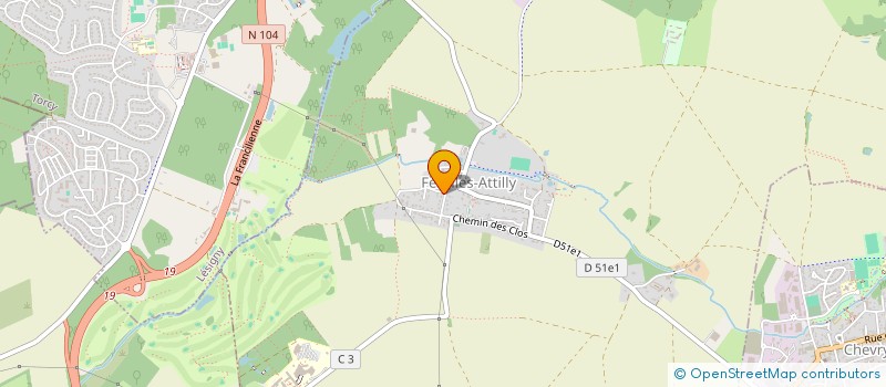 localisation de l'entreprise SCI DES PORTES DE L'OISE  FEROLLES-ATTILLY