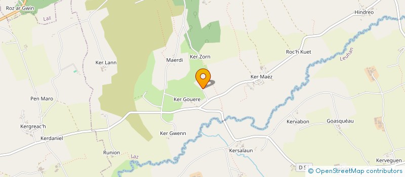 localisation de l'entreprise SCI DES PORTES DE LA BRETAGNE  LAZ