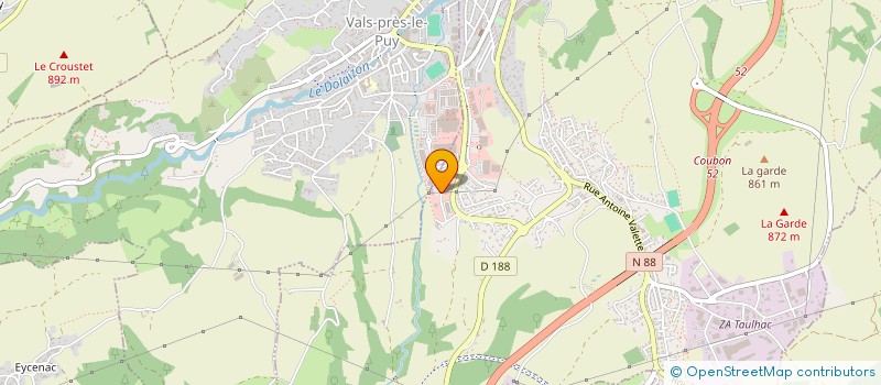 localisation de l'entreprise SCI DES PORTES OCCITANES  LE PUY-EN-VELAY