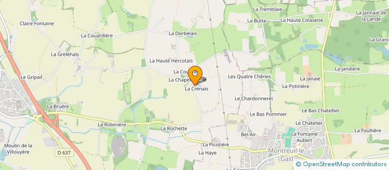 localisation de l'entreprise SCI DES PORTS à LANGOUET