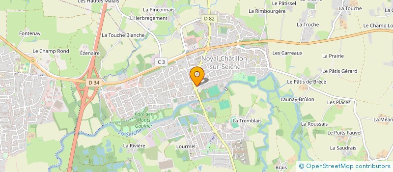 localisation de l'entreprise SCI DES POTIERS  NOYAL-CHATILLON-SUR-SEICHE