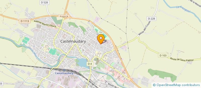 localisation de l'entreprise SCI DES POTIERS  CASTELNAUDARY