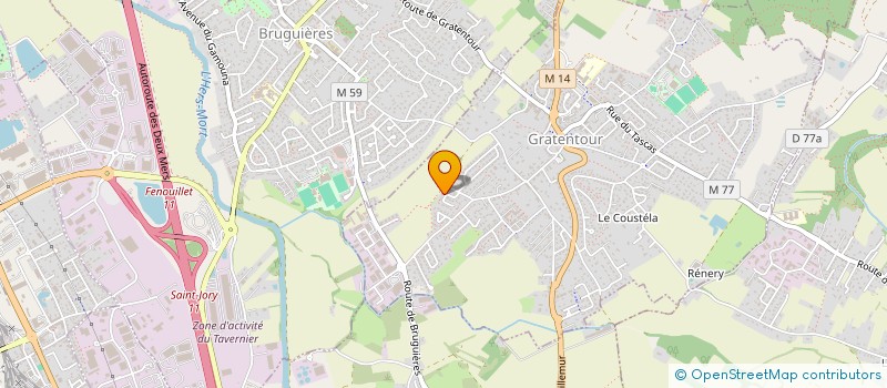 localisation de l'entreprise SCI DES POTIERS  GRATENTOUR