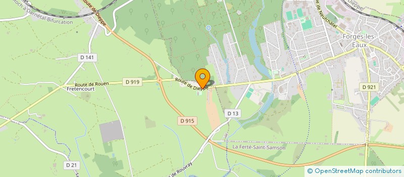 localisation de l'entreprise SCI DES POTIERS HEUREUX  RONCHEROLLES-EN-BRAY