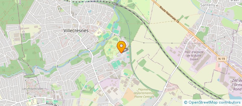 localisation de l'entreprise SCI DES POUKY  VILLECRESNES