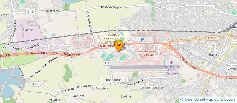 localisation de l'entreprise SCI DES POUNTILS  LE SEQUESTRE