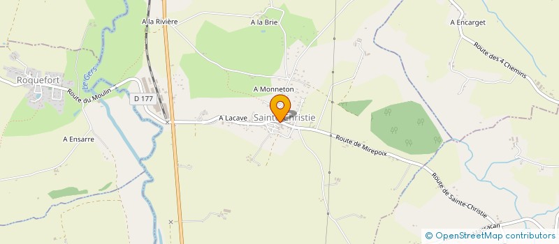 localisation de l'entreprise SCI DES POUSTERLES  SAINTE-CHRISTIE