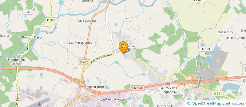 localisation de l'entreprise SCI DES PRADEAUX à SAINT JUNIEN