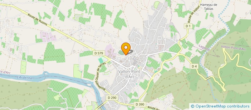 localisation de l'entreprise SCI DES PRADES à VALLON-PONT-D'ARC