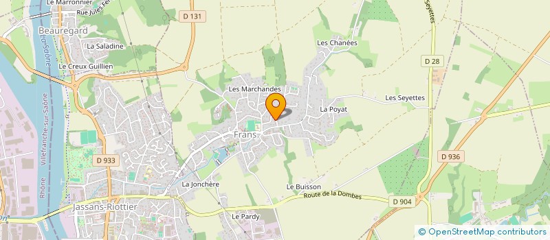 localisation de l'entreprise SCI DES PREONDES à FRANS