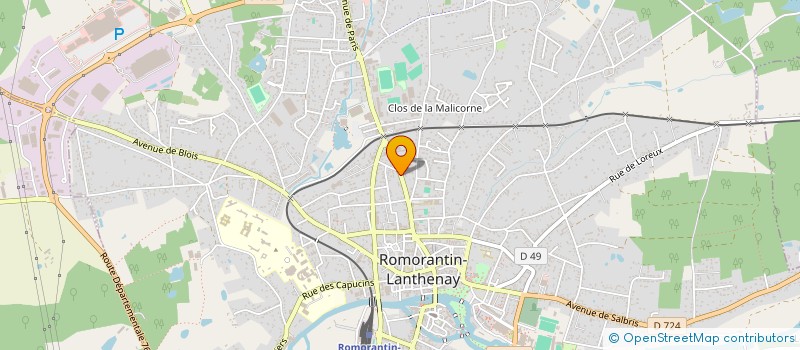 localisation de l'entreprise SCI DES PRES  ROMORANTIN-LANTHENAY