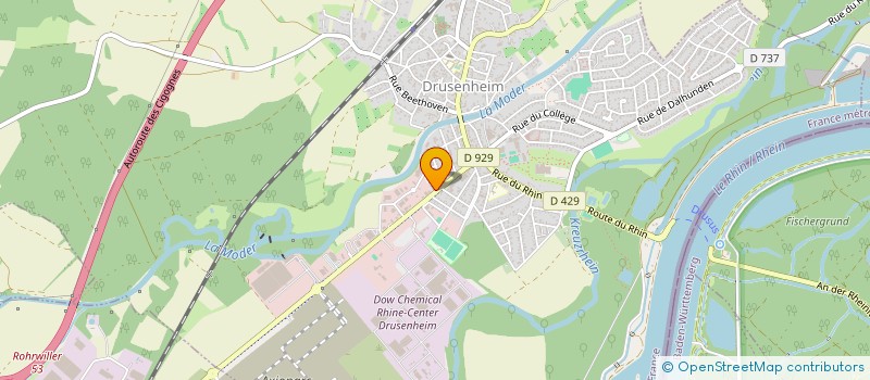 localisation de l'entreprise SCI DES PRES  DRUSENHEIM