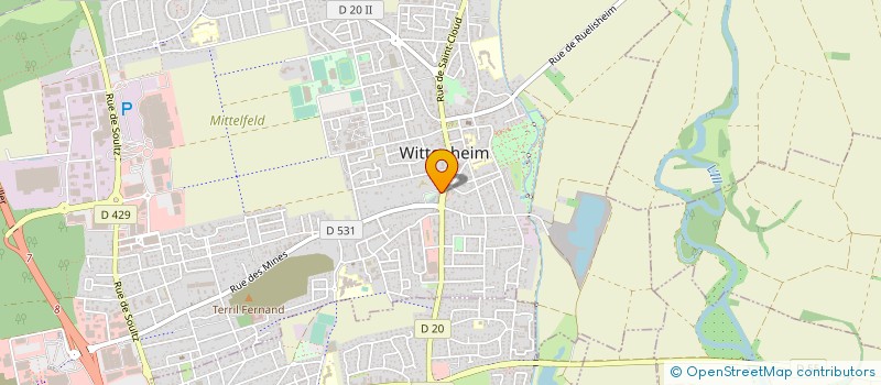 localisation de l'entreprise SCI DES PRES à WITTENHEIM