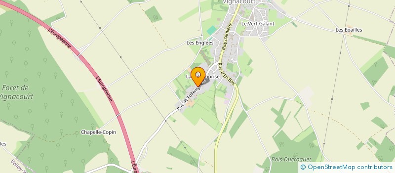 localisation de l'entreprise SCI DES PRES  VIGNACOURT