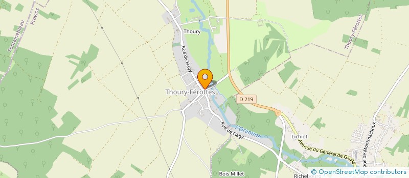 localisation de l'entreprise SCI DES PRES  THOURY-FEROTTES