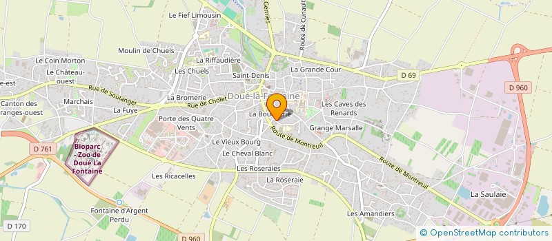 localisation de l'entreprise SCI DES PRES  DOUE-EN-ANJOU