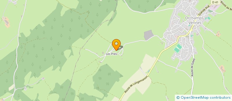 localisation de l'entreprise SCI DES PRES  ORCHAMPS-VENNES