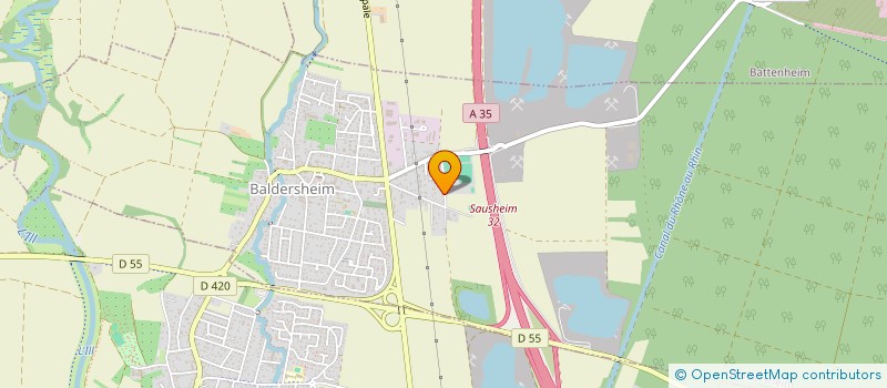 localisation de l'entreprise SCI DES PRES  BALDERSHEIM