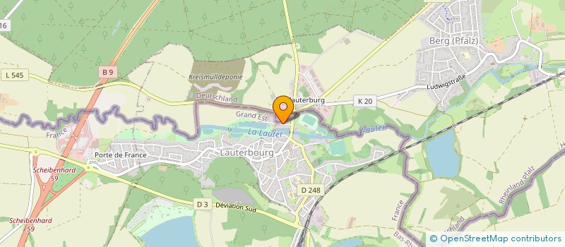localisation de l'entreprise SCI DES PRES  LAUTERBOURG