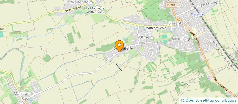 localisation de l'entreprise SCI DES PRES  UFFHEIM